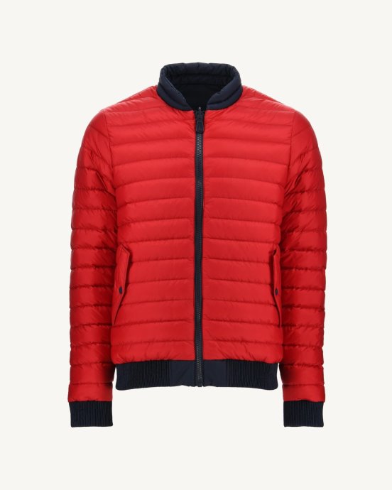 Doudoune Réversible Jott New In Marine/rouge Bombay