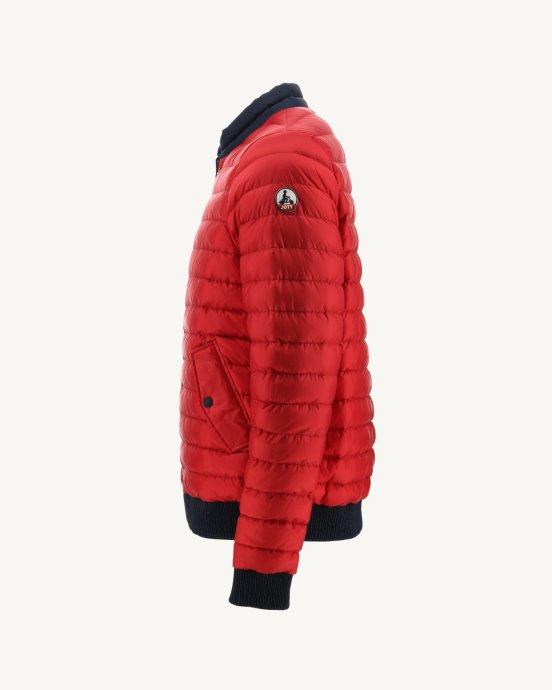 Doudoune Réversible Jott New In Marine/rouge Bombay