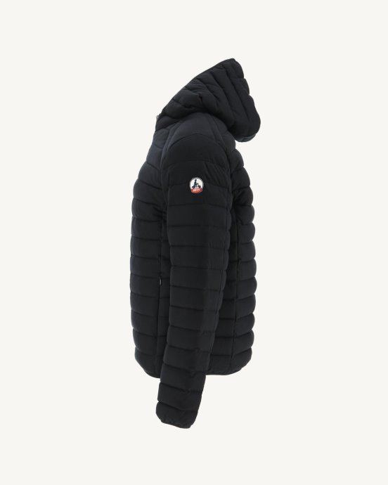 Doudoune Noire à Capuche Nico Jott