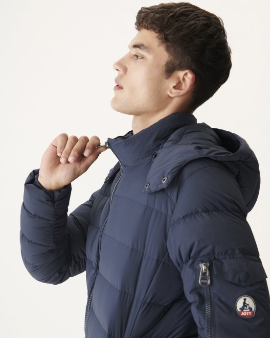 Doudoune Marine Grand Froid A Capuche Adrien Jott