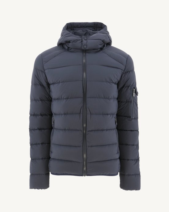 Doudoune Marine Grand Froid A Capuche Adrien Jott