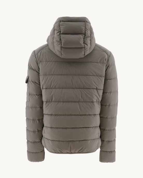 Doudoune Taupe Grand Froid A Capuche Adrien Jott