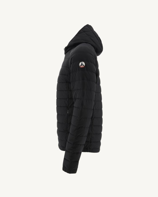 Doudoune Légère Noire à Capuche Lenny Jott