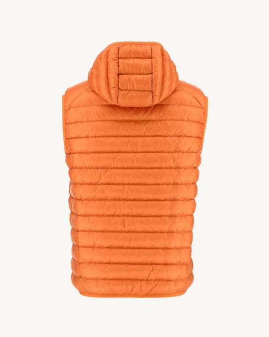 Jott New In Doudoune Sans Manches à Capuche Orange Pat