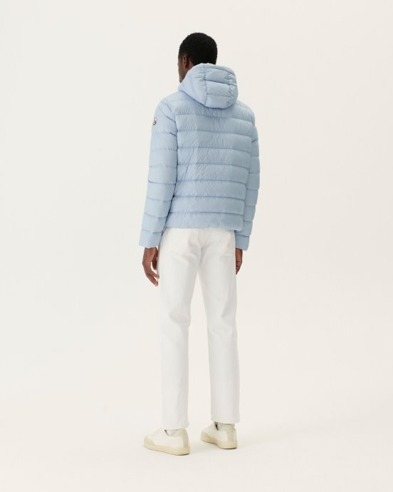 Doudoune Jorge Bleu Doux à Capuche Jott New In