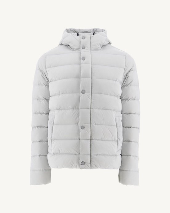 Doudoune Jorge Gris Doux à Capuche Jott New In
