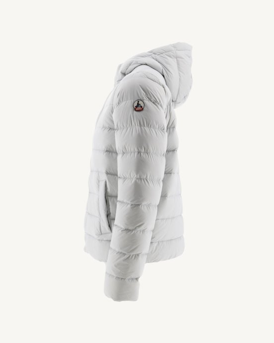 Doudoune Jorge Gris Doux à Capuche Jott New In