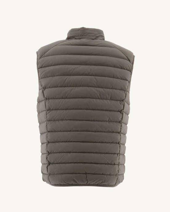 Jott New In Taupe Arafo Stretch Doudoune Sans Manches