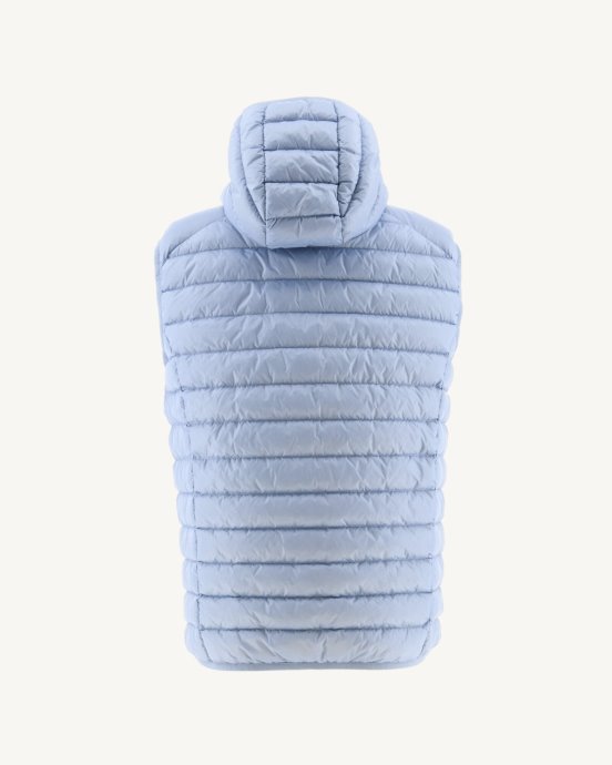 Doudoune Sans Manches à Capuche Bleu Doux Pat Jott