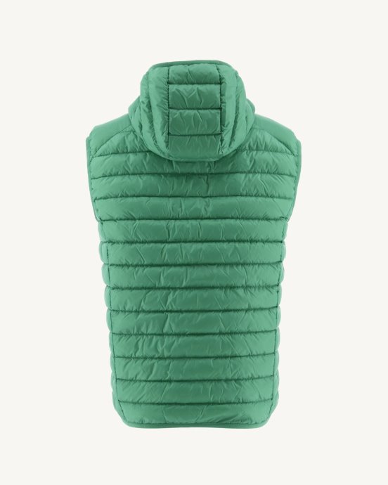 Jott Doudoune Sans Manches à Capuche Vert Coquelicot Pat