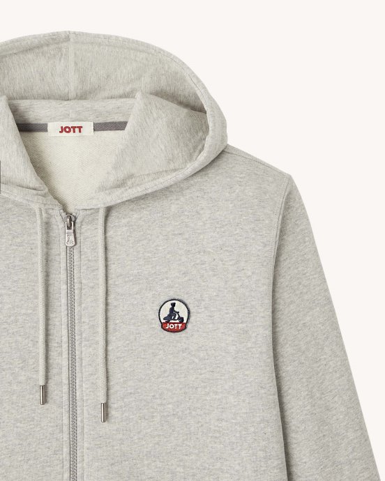 Sweat à Capuche Gris Chine Mexico Jott