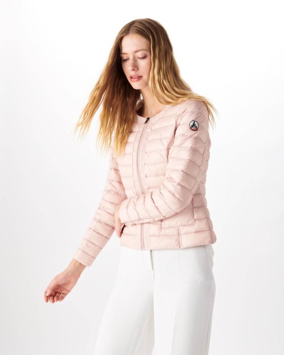 Jott Nouveau Dans Doudoune Légère Rose Pale Douda