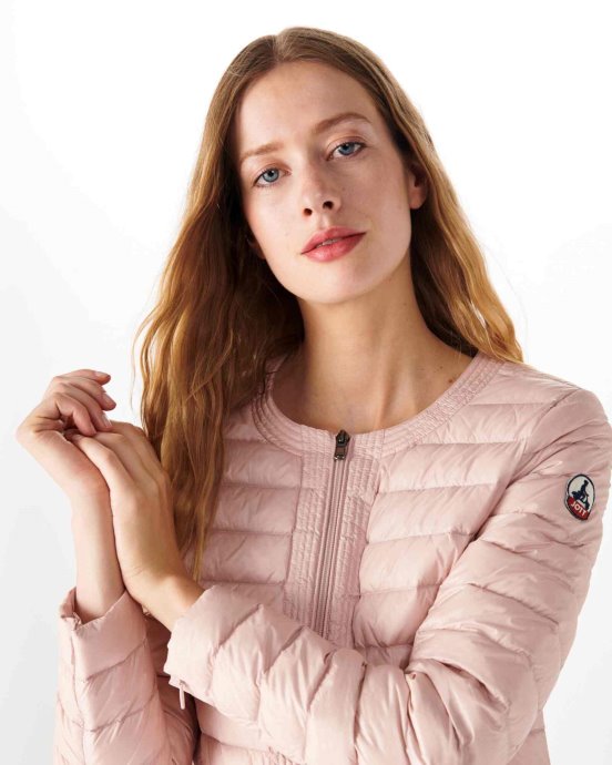 Jott Nouveau Dans Doudoune Légère Rose Pale Douda