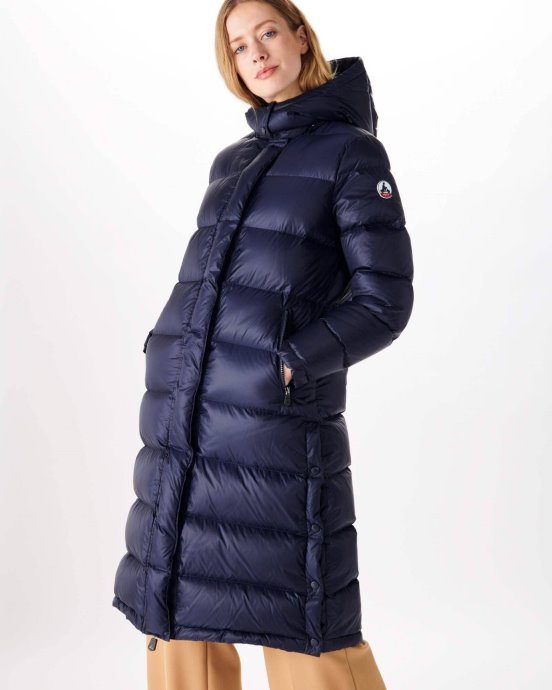Doudoune Longue Capuche Grand Froid Marine Karachi Jott Neuve