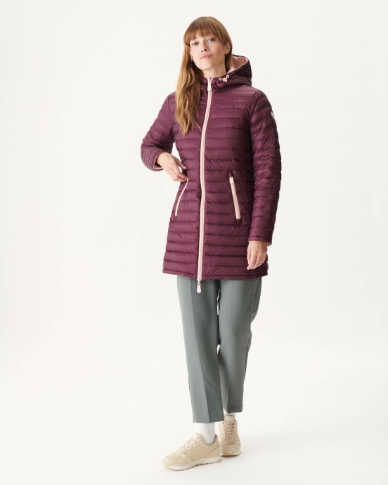 Doudoune Légère Réversible Rose Pâle/aubergine Moscou Jott Nouveauté