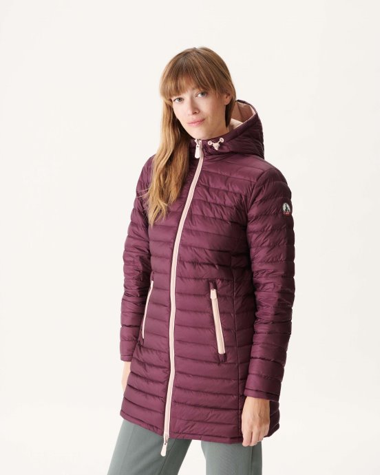 Doudoune Légère Réversible Rose Pâle/aubergine Moscou Jott Nouveauté