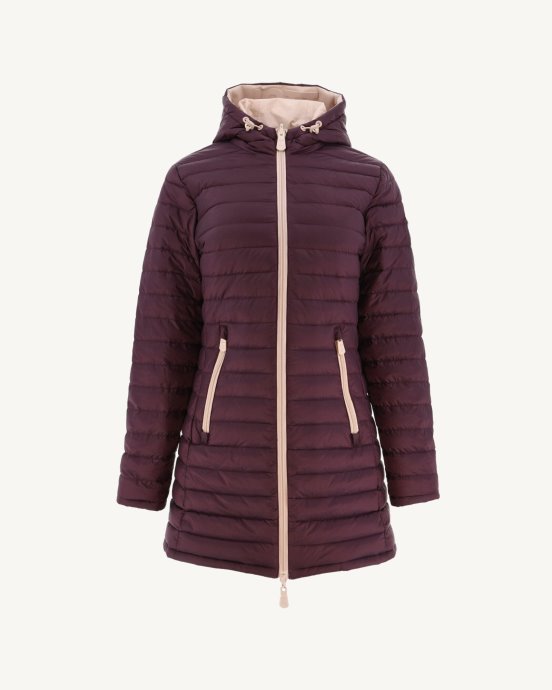 Doudoune Légère Réversible Rose Pâle/aubergine Moscou Jott Nouveauté