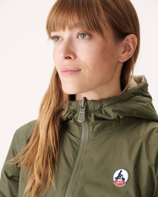 Doudoune Légère Réversible Army/beige Moscou Jott Neuf