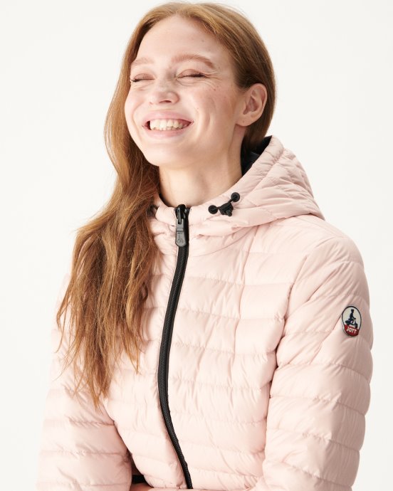 Doudoune Légère Réversible Noir/rose Pale Moscou Jott Nouveauté