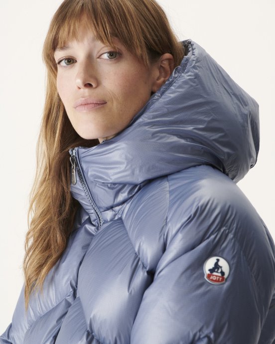 Doudoune à Capuche Jott New In Blue Delave Froid Extrême Stellar