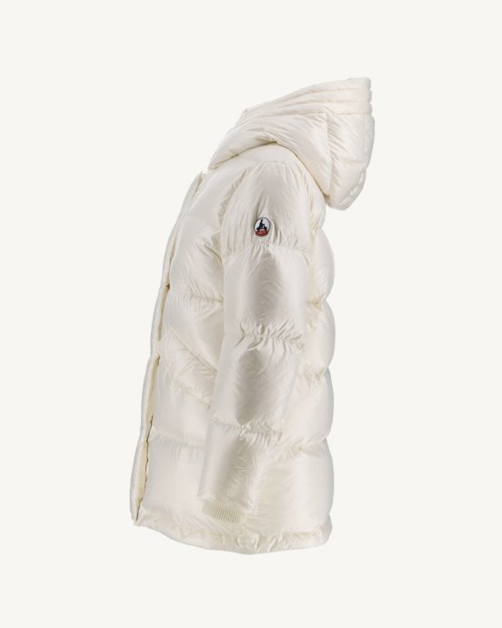 Doudoune Laquée à Capuche Grand Froid Blanc Santa Jott