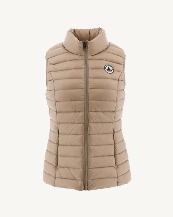 Jott Doudoune Sans Manches New In Light Beige Seda
