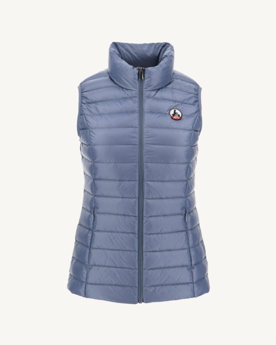 Jott Doudoune Sans Manches New In Light Bleu Delave Seda