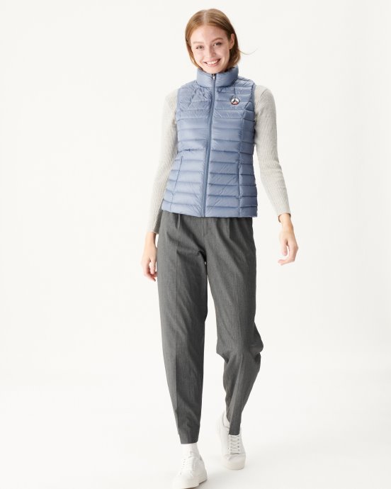 Jott Doudoune Sans Manches New In Light Bleu Delave Seda