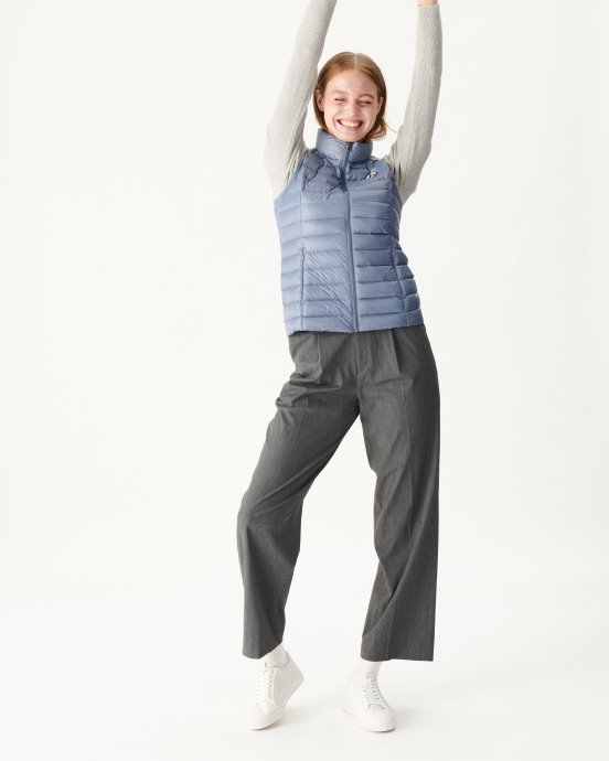 Jott Doudoune Sans Manches New In Light Bleu Delave Seda