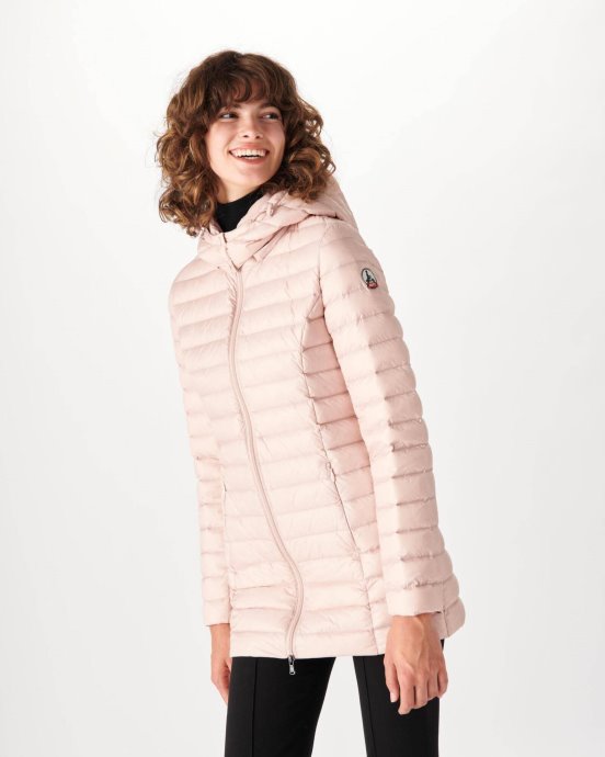 Jott New In Doudoune à Capuche Rose Pale Nour