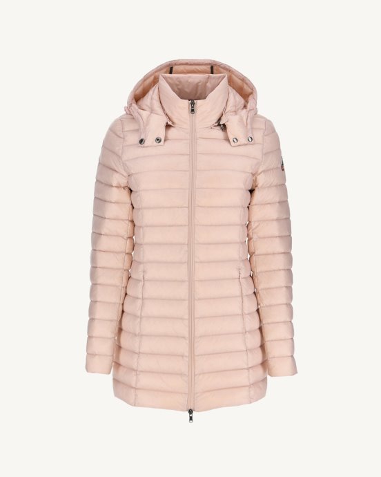 Jott New In Doudoune à Capuche Rose Pale Nour