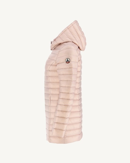 Jott New In Doudoune à Capuche Rose Pale Nour