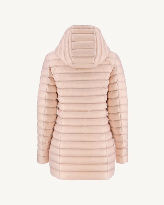 Jott New In Doudoune à Capuche Rose Pale Nour