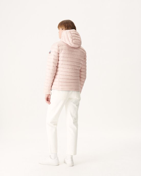 Jott Doudoune Réversible New In Noir/rose Pale Vienna