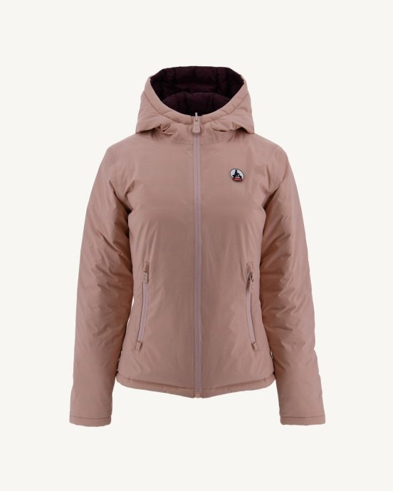 Jott Doudoune Réversible New In Rose Pale/aubergine Vienna