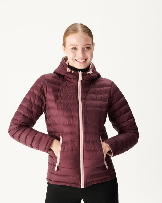 Jott Doudoune Réversible New In Rose Pale/aubergine Vienna