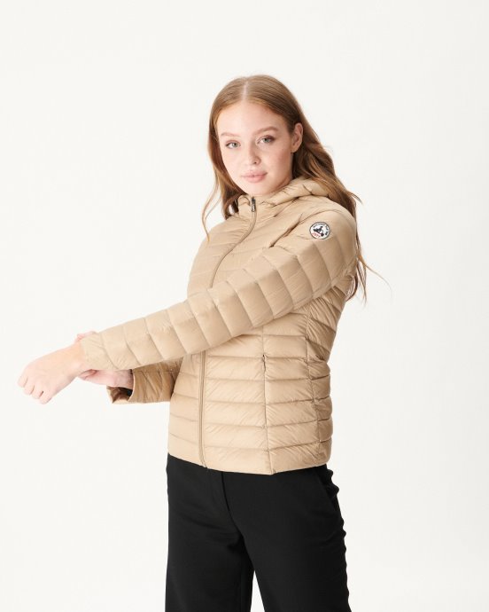 Jott Doudoune Légère à Capuche New In Beige Cloe
