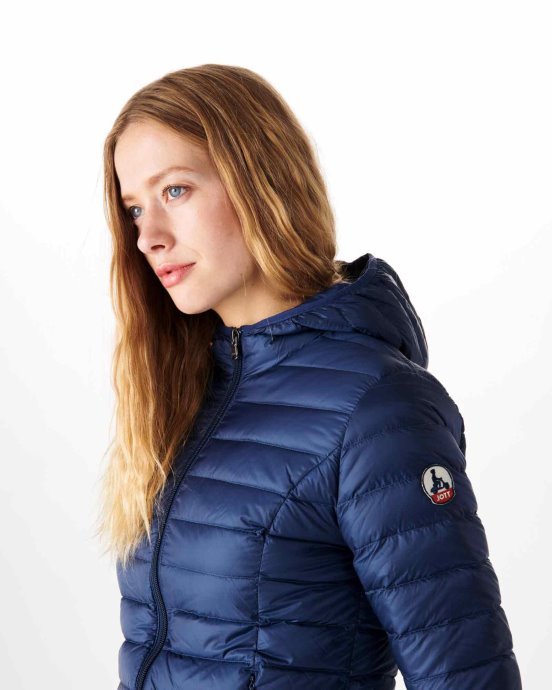 Jott Doudoune Légère à Capuche New In Blue Abysse Cloe