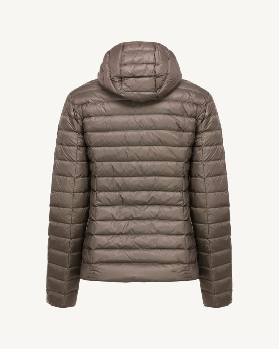 Jott New In Doudoune Légère à Capuche Taupe Cloe