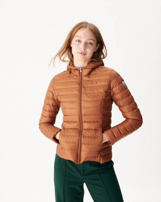 Doudoune Légère à Capuche Caramel Cloe Jott