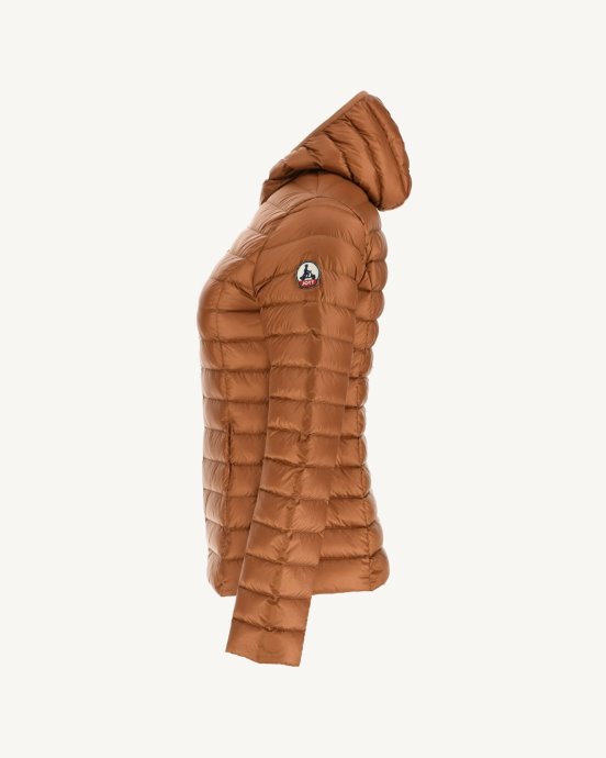 Doudoune Légère à Capuche Caramel Cloe Jott