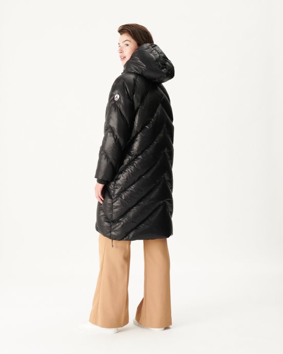 Doudoune Longue Capuche Grand Froid Noir Comet Jott New In