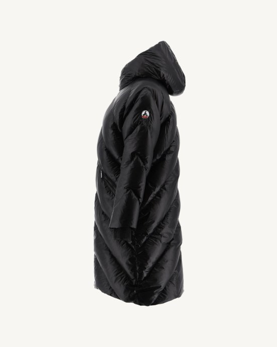Doudoune Longue Capuche Grand Froid Noir Comet Jott New In
