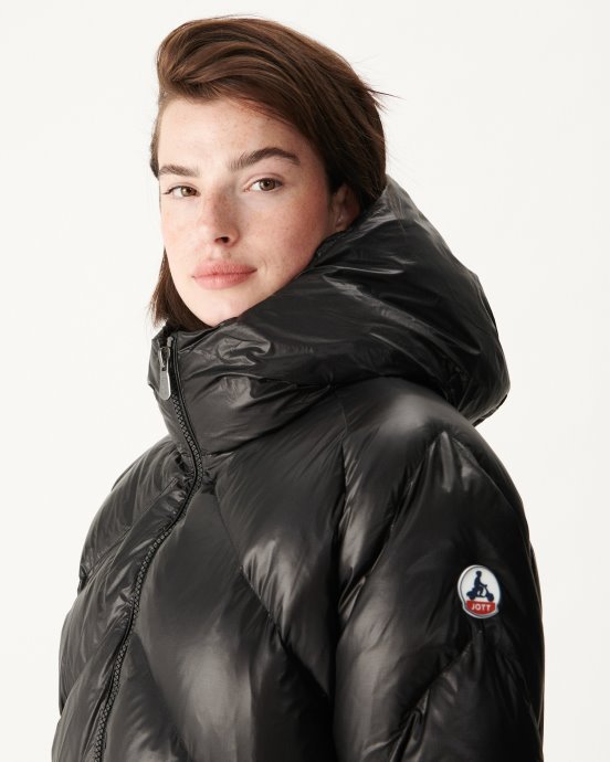 Doudoune Longue Capuche Grand Froid Noir Comet Jott New In