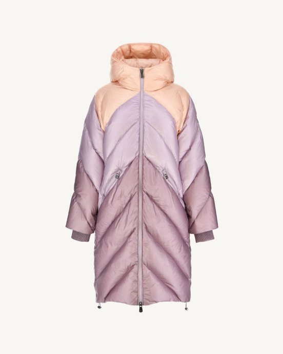 Jott New In Extreme Cold Hooded Longue Doudoune Combo Violet Comet