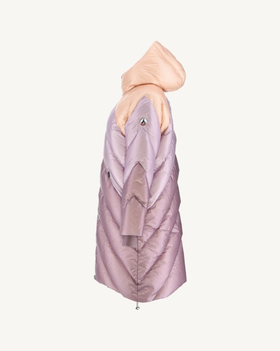 Jott New In Extreme Cold Hooded Longue Doudoune Combo Violet Comet