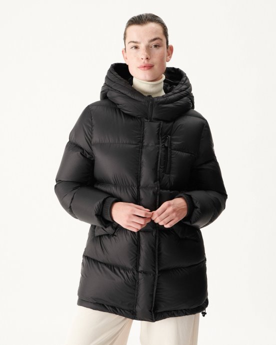 Noir Extrême Froid Delhi Doudoune à Capuche Jott New In