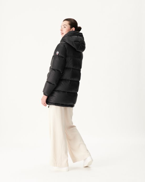 Noir Extrême Froid Delhi Doudoune à Capuche Jott New In