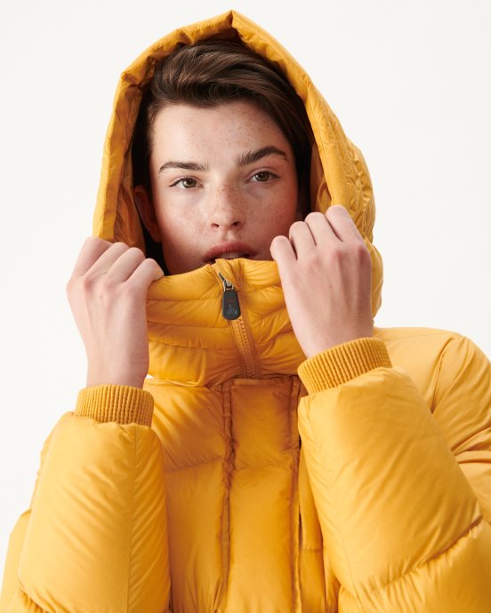 Doudoune à Capuche Jott New In Moutarde Extreme Cold Delhi