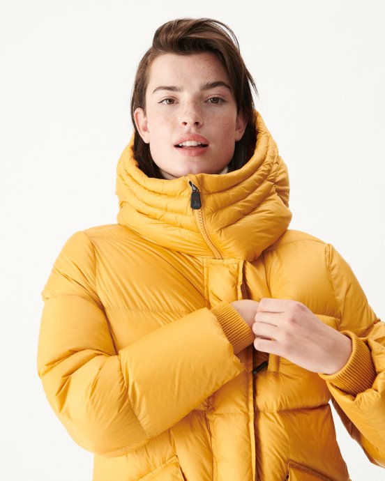 Doudoune à Capuche Jott New In Moutarde Extreme Cold Delhi